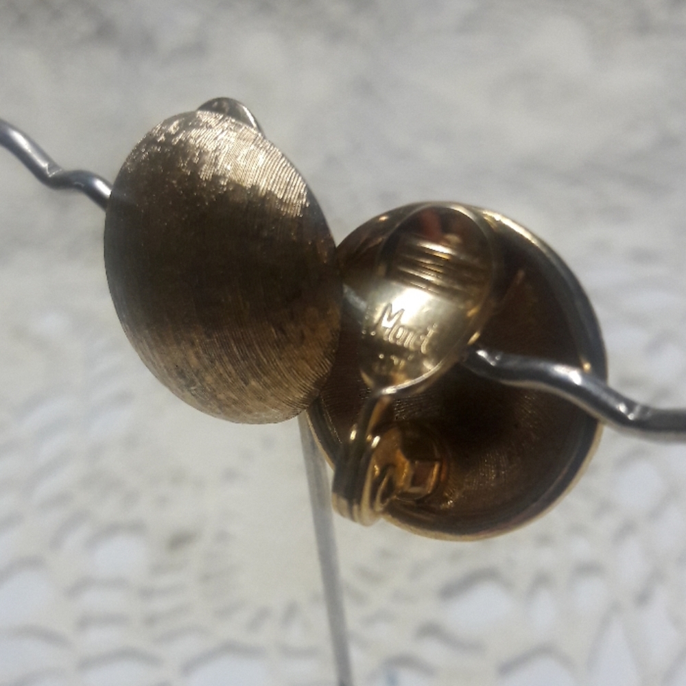 Clip-on Gold Tone Monet Earrings
